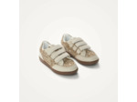 Baskets éclair Mini Oxane or et beige à semelle rétro - Vanessa Wu
