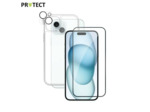 PROTECT Pack de Protection Coque + Protection Lentille + Verre Trempé iPhone (Tous les modèles)