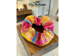 Chouchou / scrunchie en tissu madras multicolore (neuf)