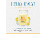Yankee Candle Bougie parfumée dans un pot en verre (grande) – Bougie signature de la collection « Hello Italy, sorbet au citron» avec durée de combustion jusqu'à 90 heures