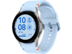 SAMSUNG Galaxy Watch FE Argent (Bracelet Silicone Bleu) - Neuf