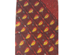 Tissu wax africain jaune rouge