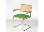Chaise B64 en cannage et tissu
