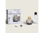 MAISON BERGER - Coffret Cadeau Lampe Berger - Modèle Rosalie - Diffuseur de Parfum d'Intérieur - 11.4 cm - Contient Le Parfum Exquisite Sparkle 250 millilitres (Gris)