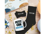 STC coffret mug et chaussettes "Petit con"
