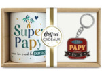 STC coffret mug et porte clés "Papy"
