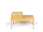 Banc en rotin années 80