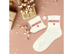 STC - Paire DE Chaussettes Paillettes Amoureuse Femme