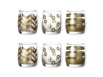Boîte de 6 gobelets dorés