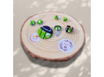 Boucles d'Oreilles puces bouton "Burano" mini