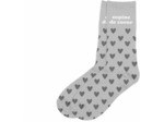 Chaussettes grises à paillettes "Copine de coeur"