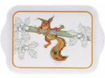 KIUB Mini Plateau avec des animaux - motif Ecureuil - mélamine de qualité - Taille Mini 14*21 CM