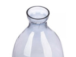 Grand vase Canus en verre gris et argenté