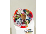 Chouchou / scrunchie en tissu madras multicolore (neuf)