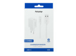FAIRPLAY COMBO Chargeur (12W) + Câble USB-C (1m) (Blanc)