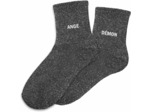 Chaussettes duo à paillettes Ange démon