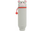 I-TOTAL® - Trousse en Silicone Souple pour l'École, Extensible avec Forme Profilée Hippo