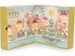 Yankee Candle Calendrier de l'Avent livre 2024 | 12 bougies votives | 12 bougies chauffe-plat | 1 bougeoir | Passport to the Holidays