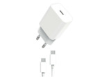 MYWAY PACK CHARGEUR SECTEUR PD 20W + USB-C USB-C BLANC