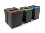 Conteneur poubelles 2 x 7 litres pour base 2-3-4 cavités