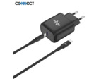 CONNECT - Chargeur Secteur USB-C Charge Rapide 25W avec câble 1m