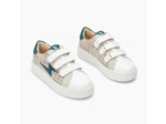 Baskets éclair en tweed multicolore à scratchs - Thiem - Vanessa Wu