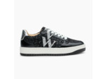 Baskets monogramme Léopard noir à lacets - Kasia -Vanessa Wu