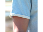 Le T-Shirt à ourlet - Bleu français