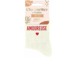 STC - Paire DE Chaussettes Paillettes Amoureuse Femme