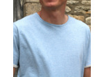 Le T-Shirt à ourlet - Bleu français