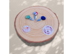 Barrette bouton "Pula"