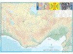TURKEY SOUTH COAST 1:550 000 WATERPROOF MAP