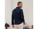Chemise en lin bleu homme