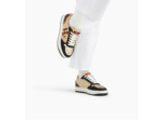 Baskets monogramme beige et noir - Ilyanna - Vanessa Wu