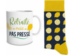 STC coffret mug et chaussettes "Retraite"