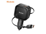 MCDODO Chargeur Voiture Allume-Cigare Câble USB-C Rétractable Intégré 93W