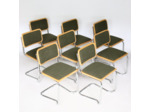 Serie de 8 chaises B32