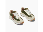 Baskets monogramme kaki & beige - Hanaé - Vanessa Wu