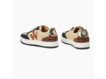 Baskets monogramme beige et noir - Ilyanna - Vanessa Wu