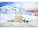 Bougie YankeeCandle Moyenne Jarre Averses de neige à la vanille