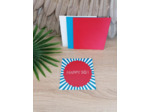 Carte "Happy 50" 13x13 cm