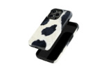 Cowhide Chic | Coque de téléphone 3D 2en1 Ultra-résistante