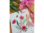 Carte à broder - L'enveloppe fleurie