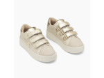 Baskets éclair Summer beige et or à scratchs - Vanessa Wu