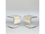 Paire de tables d'appoint années 70
