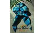 Foulchie Madras – Chouchou avec rubans en tissu madras | Vag Madras