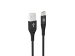 Tiger Lite - TIGER POWER LITE CABLE RENFORCE USB-A USB-C 1,2M NOIR