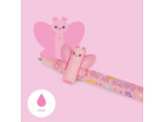 LEGAMI Butterfly - Stylo gel effaçable à bille à l'extrémité pour enlever l'encre sans abîmer la feuille - Encre rose sensible à la température - Pointe de 0,7 mm de diamètre