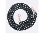 Chaine grosse maille avec pad universel - serie IBIZA - NOIR - 1.2M