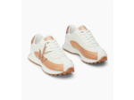 Baskets monogramme blanc et rose gold à semelle running - Mona - Vanessa Wu
